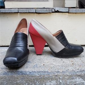 JOHN FLUEVOG Portside heels size 8.5 shoes color block